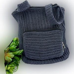 🌺Rare Carlo D' Santi Purse Crossbody Bag Navy Blue🌸🌺